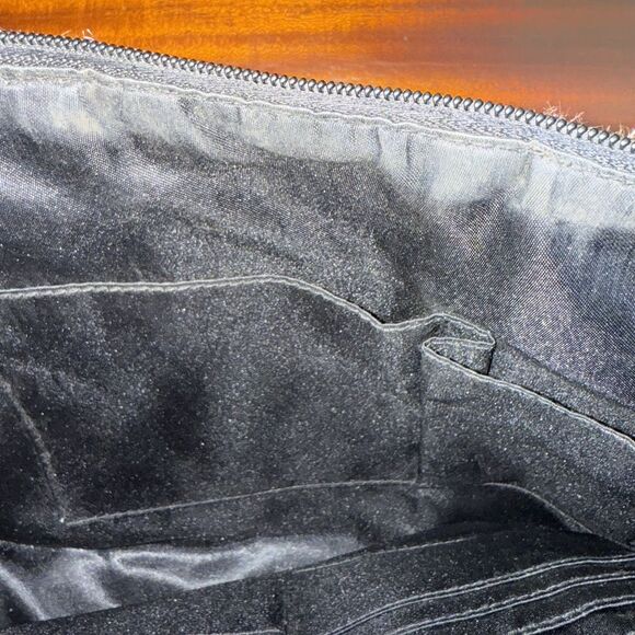 Coldwater Creek‎ Leopard Print Faux Fur Shoulder Bag Faux Crocodile Medium Purse - Picture 9 of 12